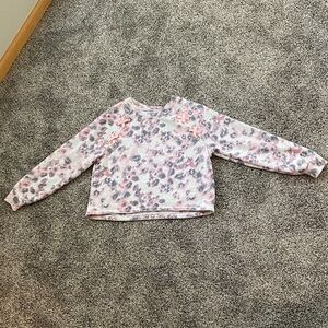 Pink Leopard Print Kids Sweatshirt